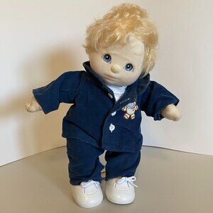 VTG 1985 Mattel My Child Doll Blonde Hair Blue Gray Eyes with Clothes, Shoes